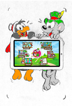 inkgekleurd wandmodel cor en gerrit